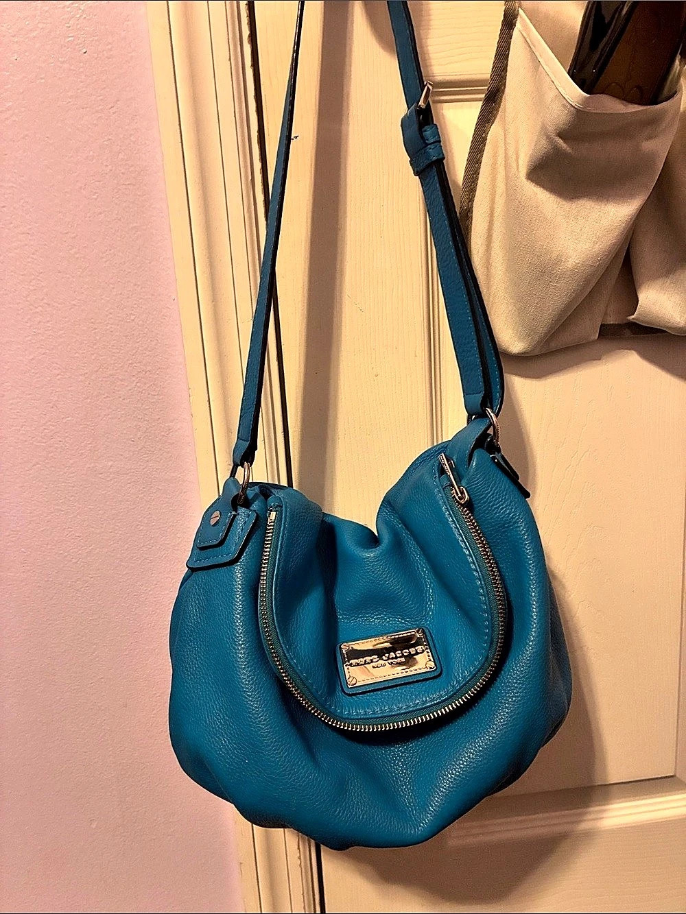 Marc Jacobs Blue Leather Shoulder Bag